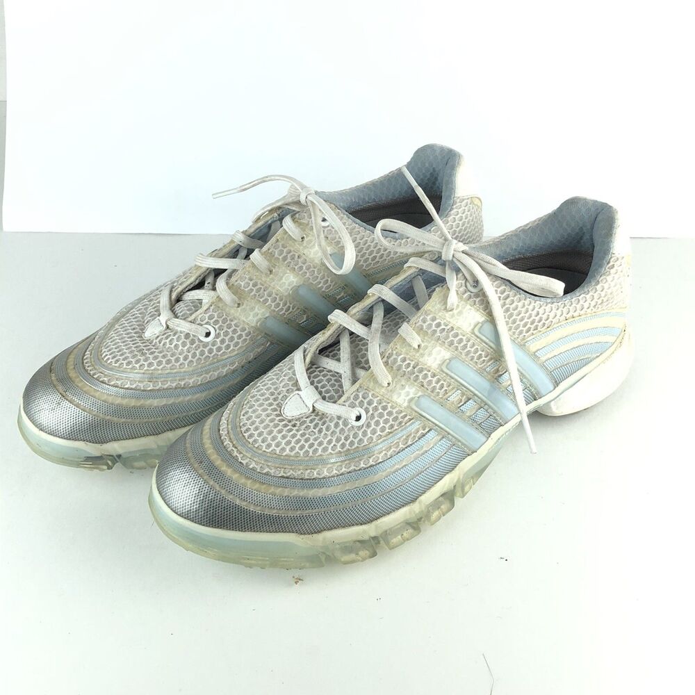 Adidas Powerband Blue White Soft Cleat Golf Shoes 738116 Womens Size 9.5 SH8